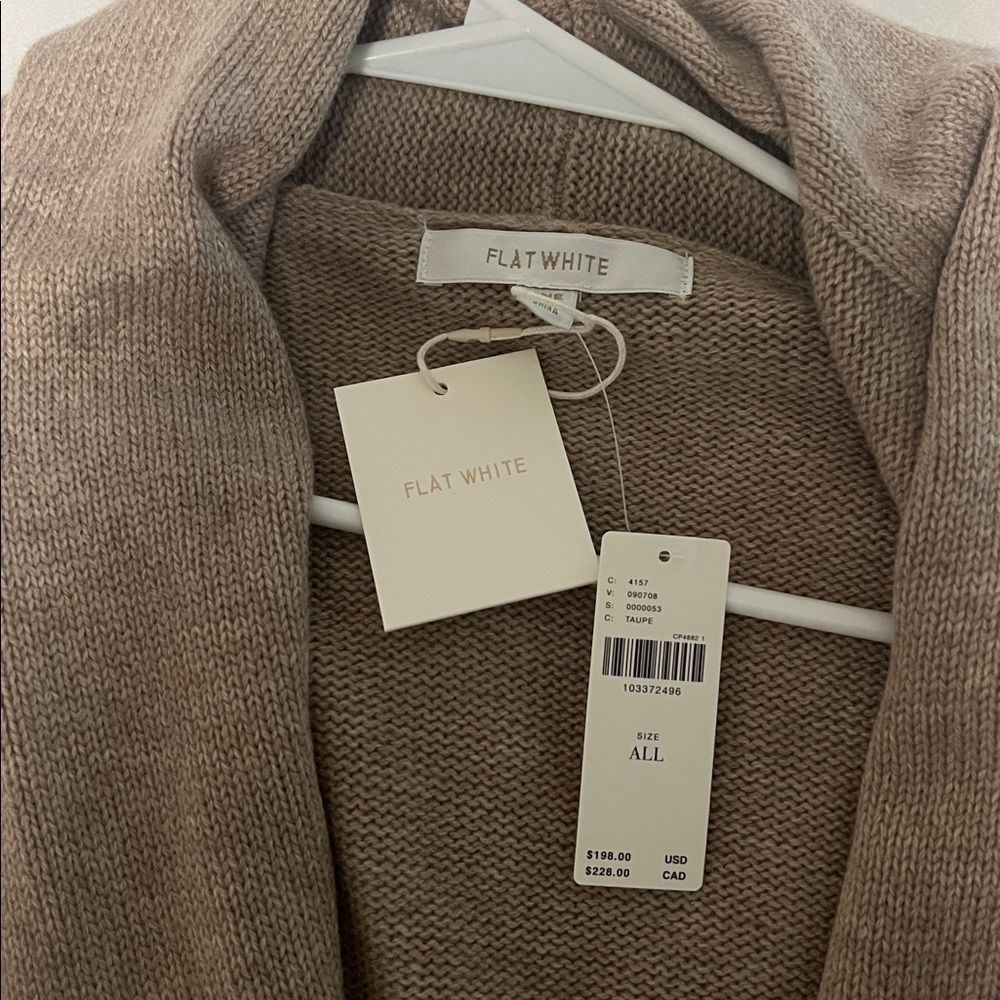 NWT Anthropologie beige open cardigan - Picture 2 of 7